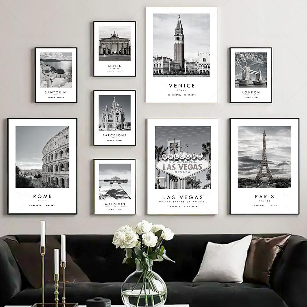 Black White City Travel Photog - огляд і ціна Star Map Poster