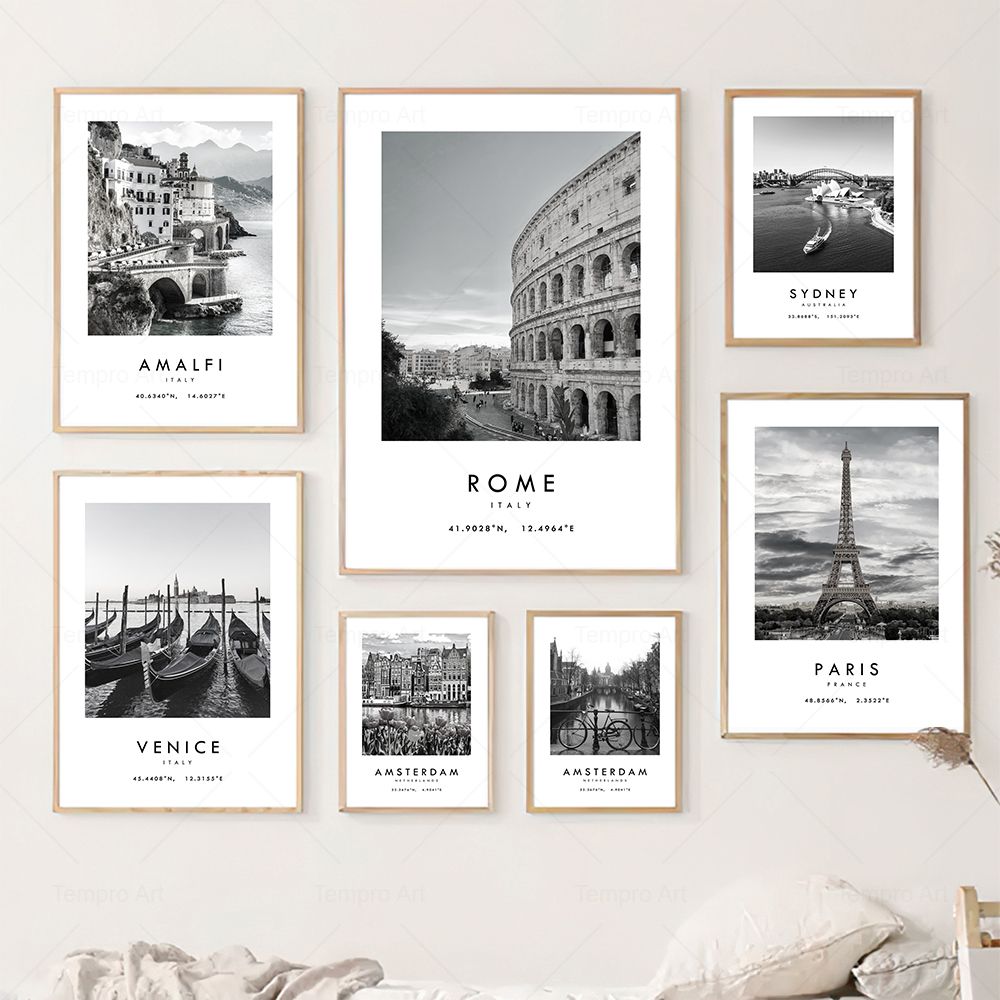 Black White City Travel Photog - огляд і ціна Star Map Poster