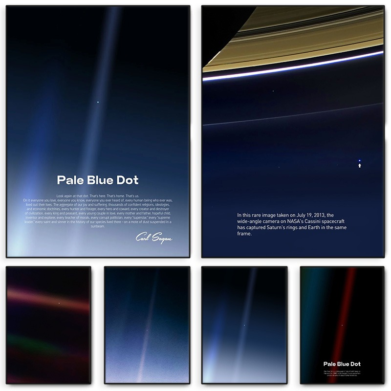 Pale Blue Dot Print Poster Voy - огляд і ціна Star Map Poster