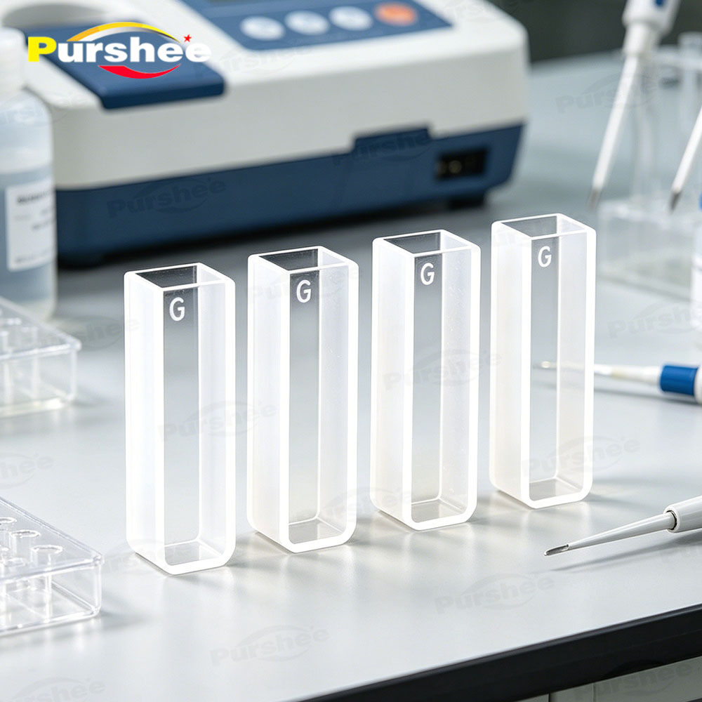 4 PCS Glass Cuvettes Cells 1/2 - огляд і ціна Science Kit