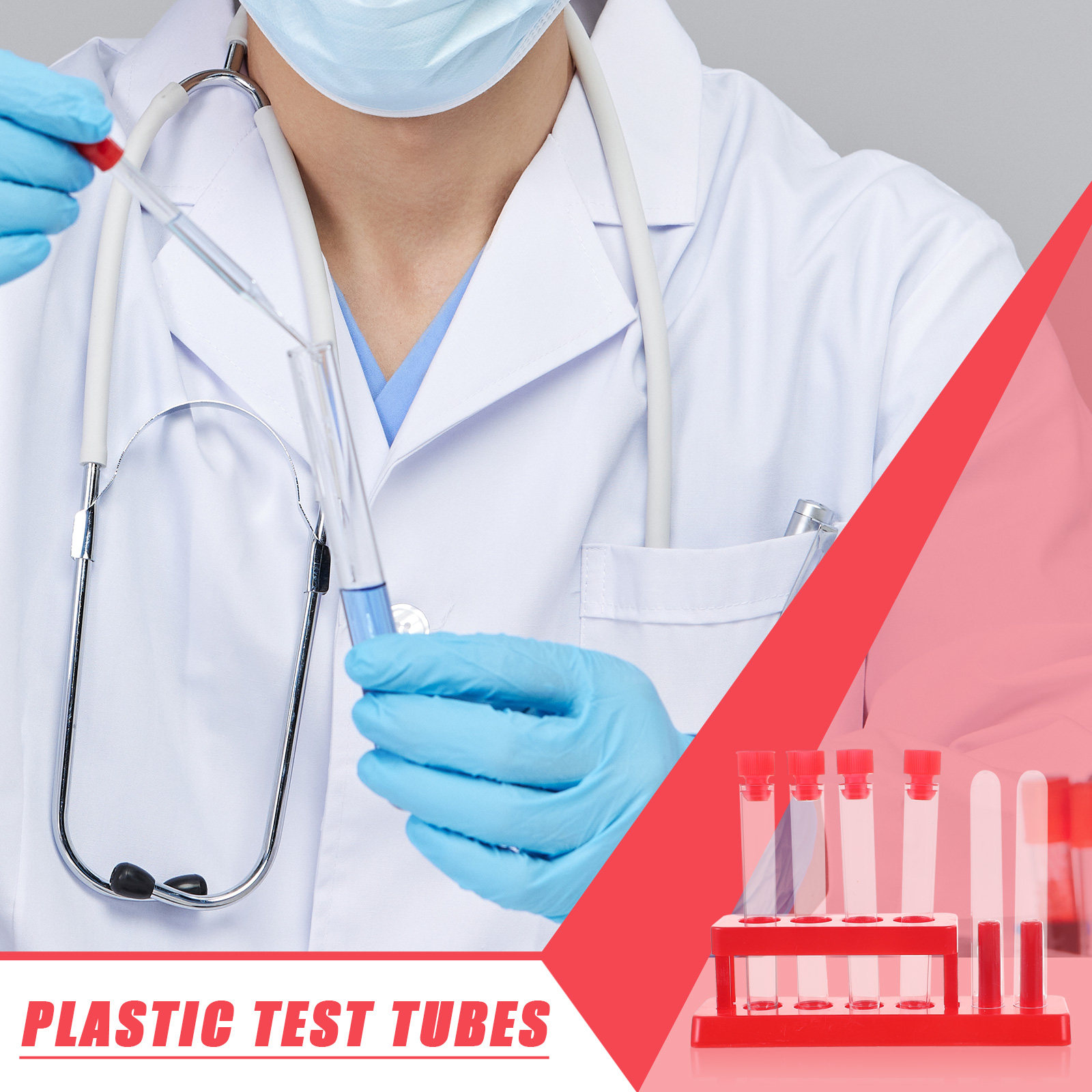 1Set Test Tube Rack Kit Plasti - огляд і ціна Science Kit