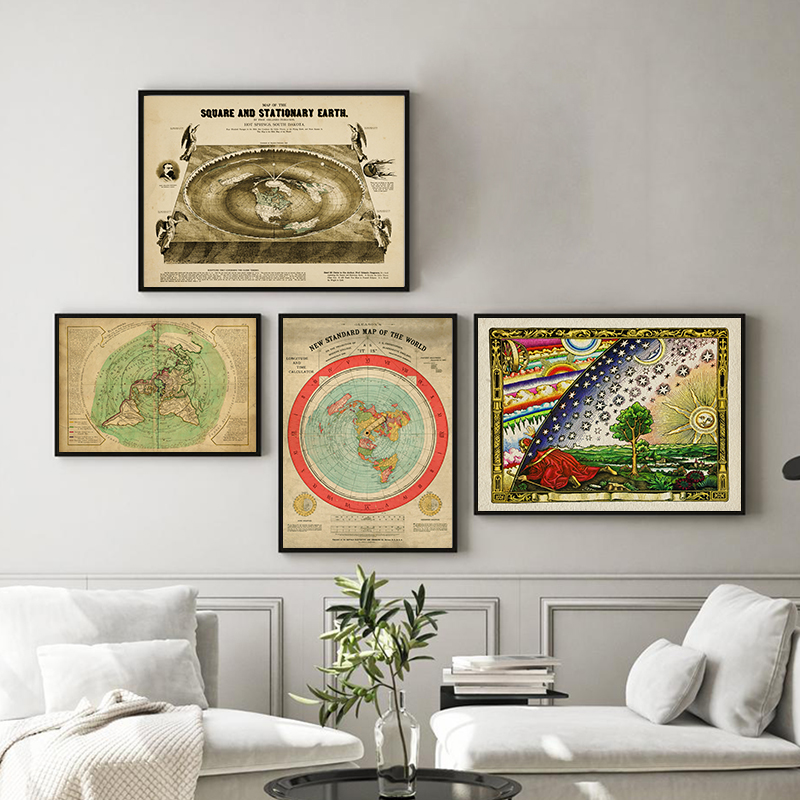 New Standard World Map Print F - огляд і ціна Star Map Poster