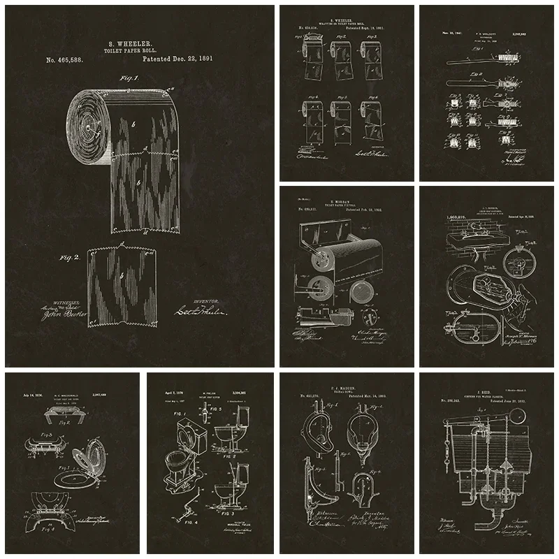 Modern Toilet Paper Blueprint  - огляд і ціна Star Map Poster